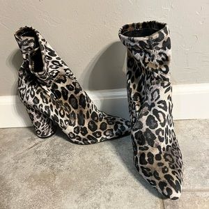Leopard booties